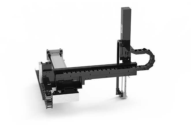 Label arm of printing and labeling machine