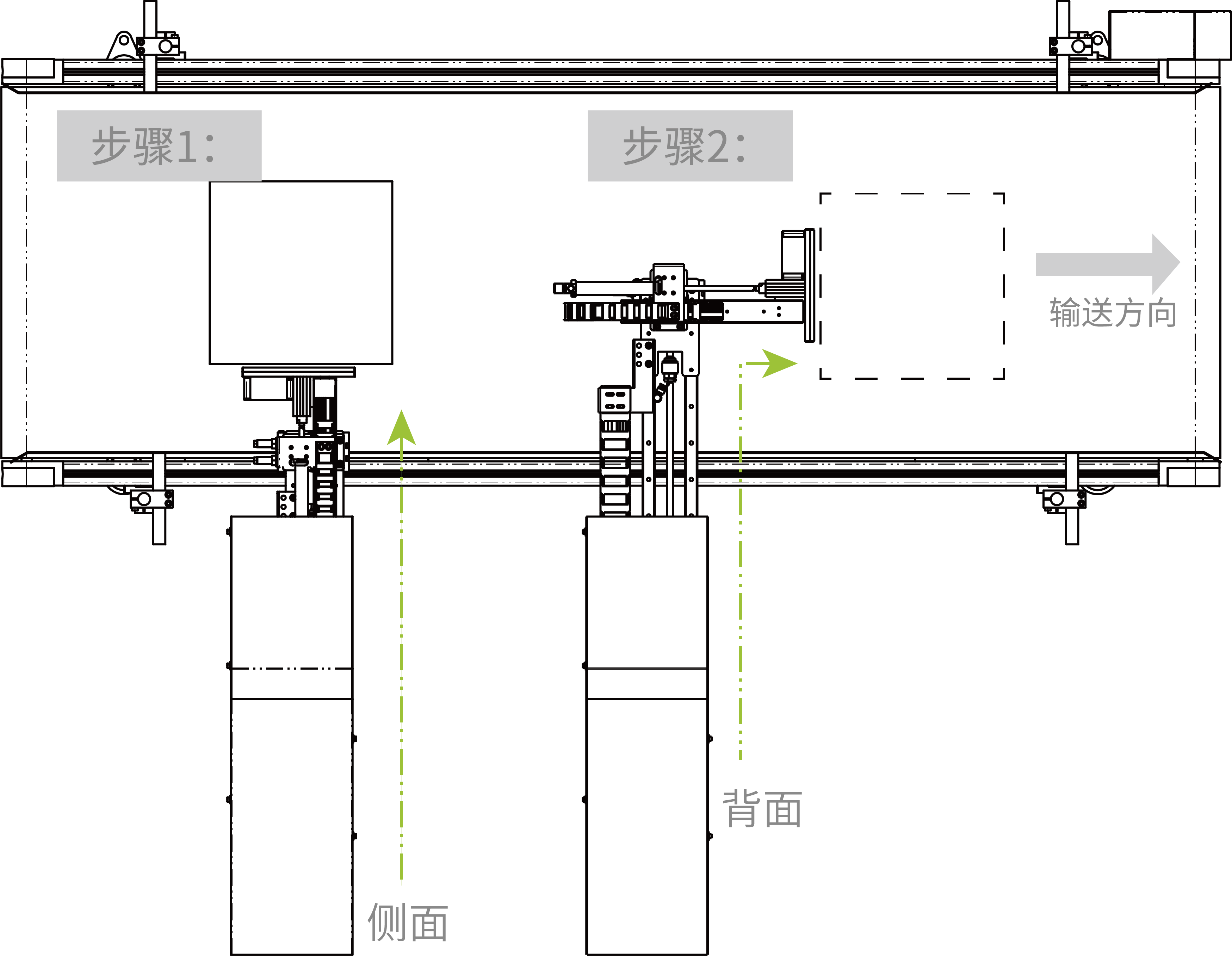 P54S/P74S直角双面贴运作图